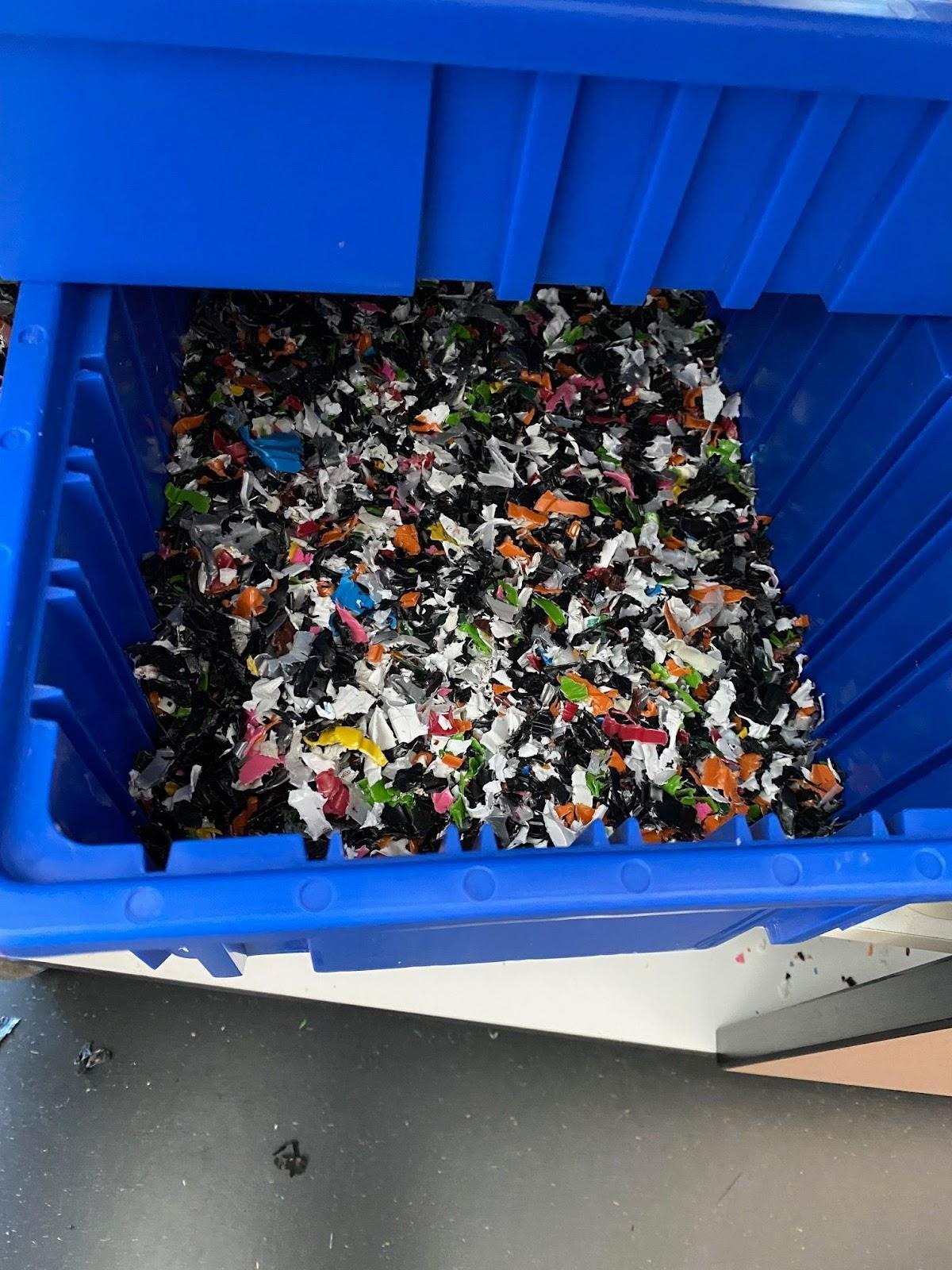 Waste Polylactic Acid (PLA) produced as a byproduct of 3D printing